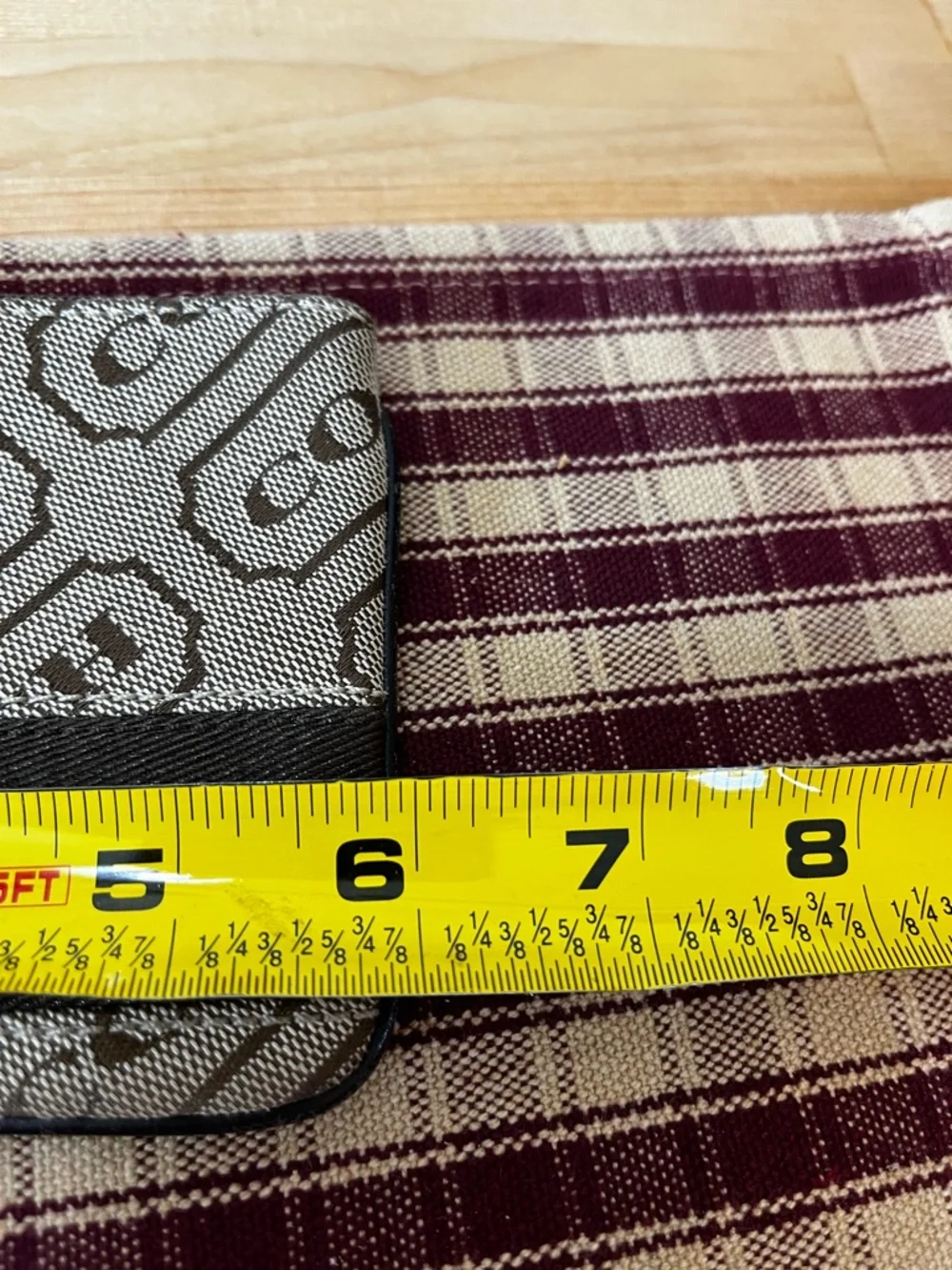 Coach Signature Lozenge wristlet- Vintage